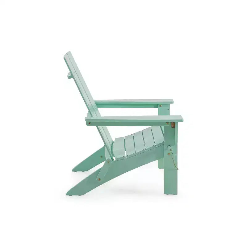 Chaise Adirondack pliante et haute en bois d'acacia GDFStudio Gurekam pour l'extérieur (lot de 2)