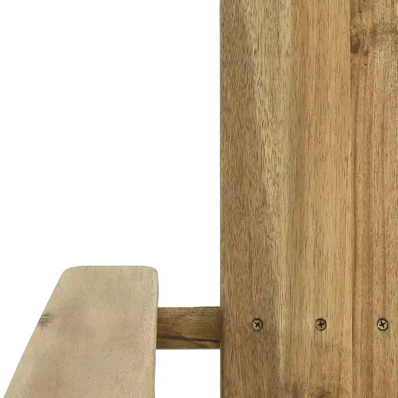 Chaise Adirondack pliante et haute en bois d'acacia GDFStudio Gurekam pour l'extérieur (lot de 2)