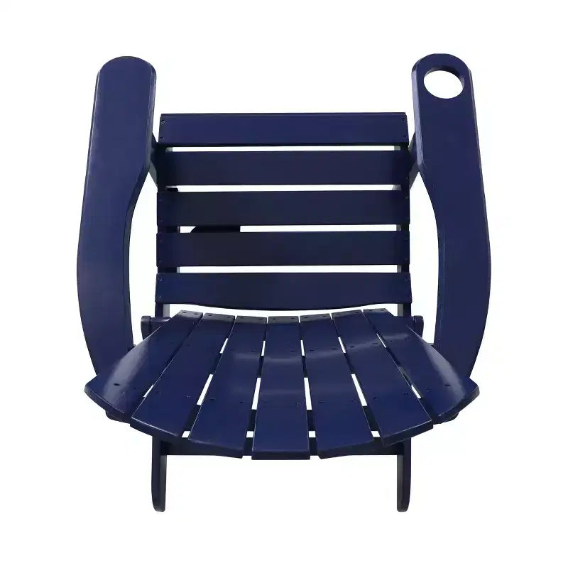 Christopher Knight Home Kandyce Outdoor Acacia Wood Folding Adirondack Chair with Cup Holder