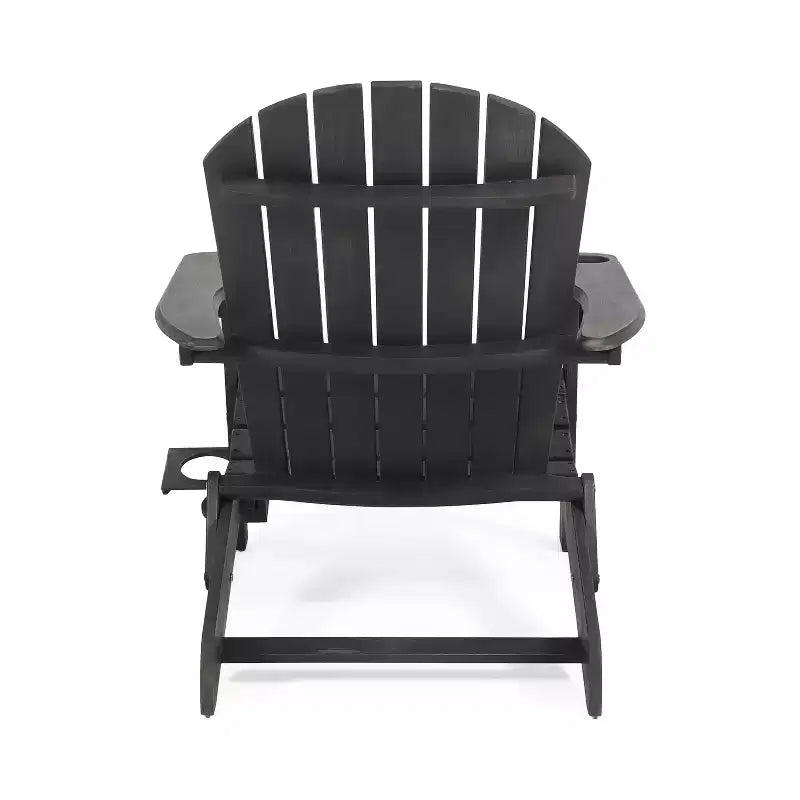 Christopher Knight Home Kandyce Outdoor Acacia Wood Folding Adirondack Chair with Cup Holder