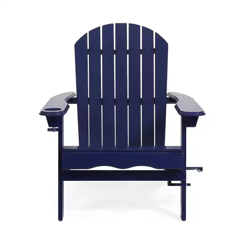 Christopher Knight Home Kandyce Outdoor Acacia Wood Folding Adirondack Chair with Cup Holder