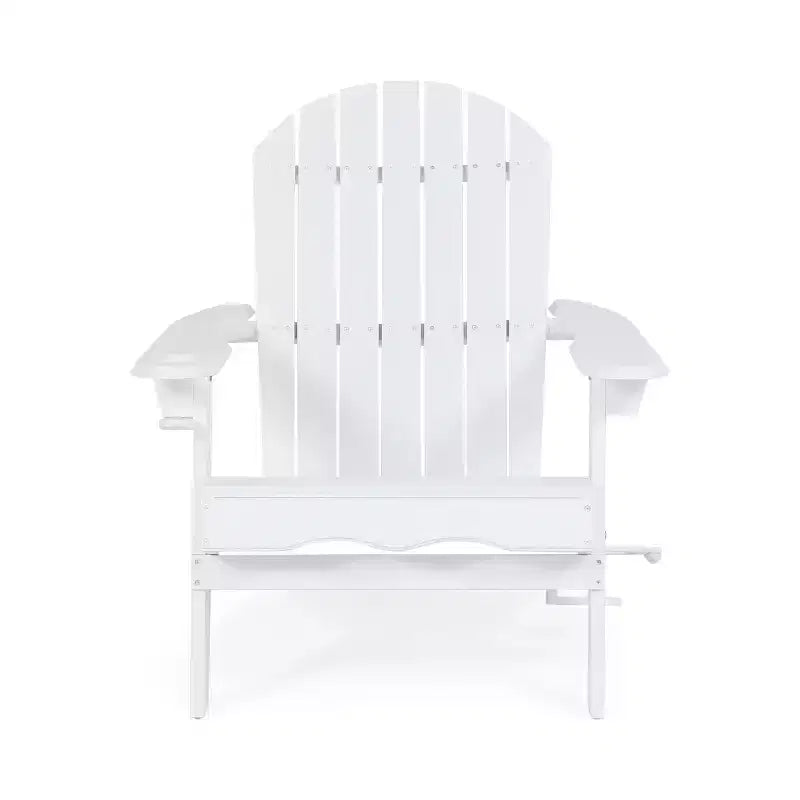 Christopher Knight Home Kandyce Outdoor Acacia Wood Folding Adirondack Chair with Cup Holder