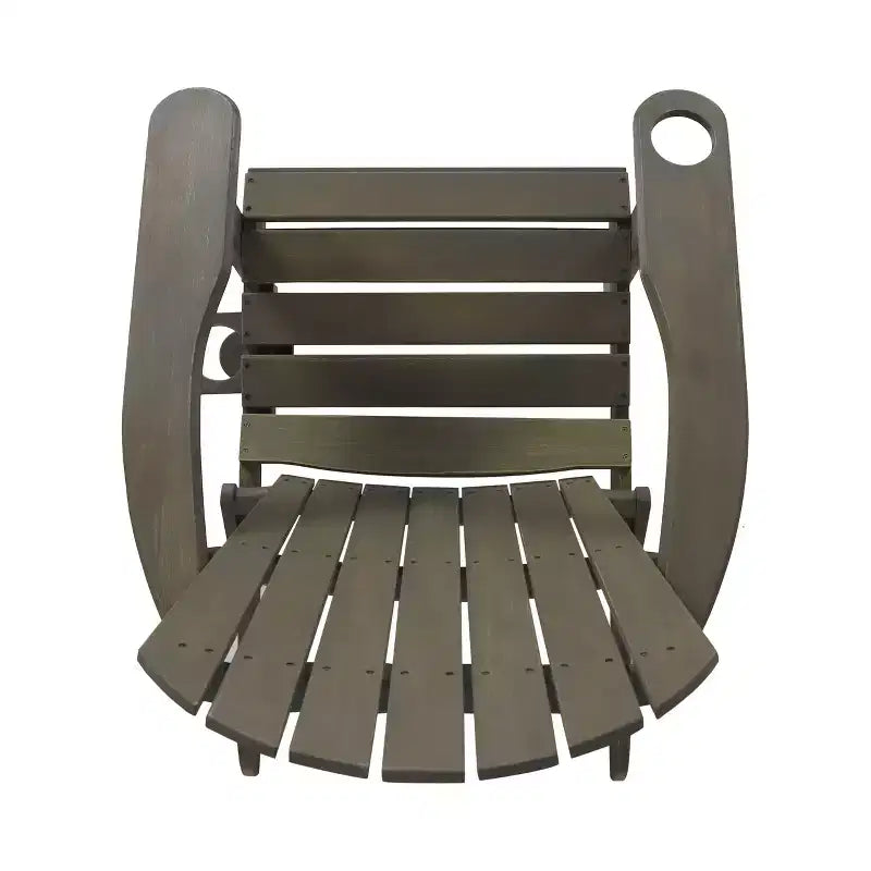 Christopher Knight Home Kandyce Outdoor Acacia Wood Folding Adirondack Chair with Cup Holder (Set of 2)
