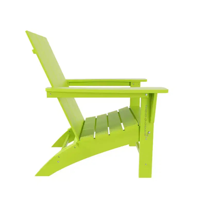 WestinTrends Ashore HDPE Folding Adirondack Chair (Set of 2)