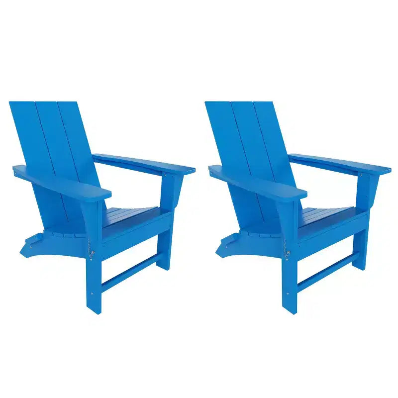 WestinTrends Ashore HDPE Folding Adirondack Chair (Set of 2)
