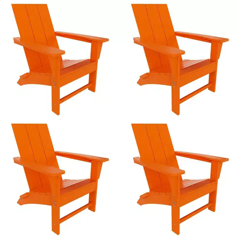WestinTrends Ashore HDPE Folding Adirondack Chair (Set of 4)