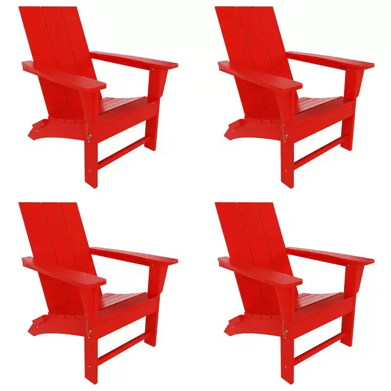 WestinTrends Ashore HDPE Folding Adirondack Chair (Set of 4)