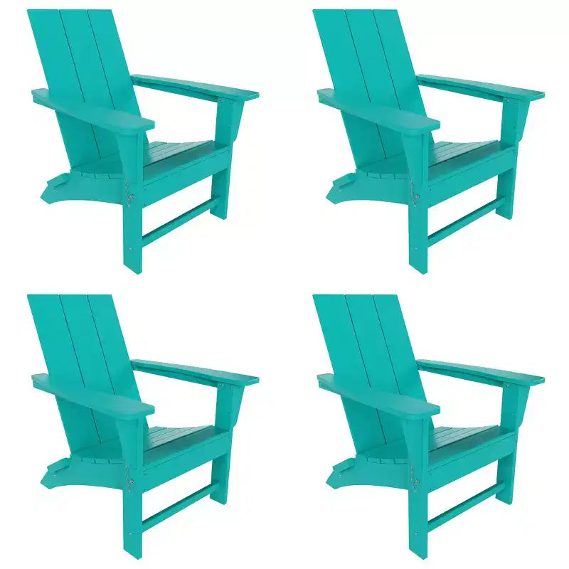 WestinTrends Ashore HDPE Folding Adirondack Chair (Set of 4)