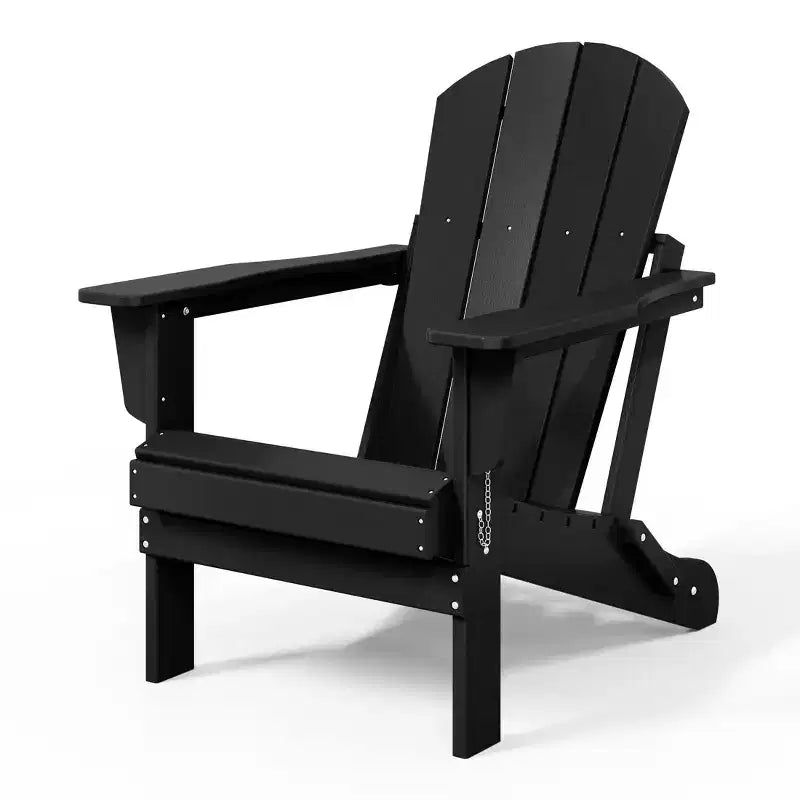 WestinTrends Malibu HDPE Outdoor Folding Poly Adirondack Chair (Set of 8)