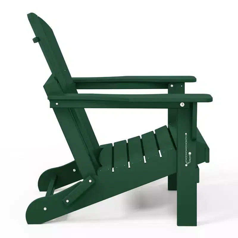 WestinTrends Malibu HDPE Outdoor Folding Poly Adirondack Chair (Set of 8)