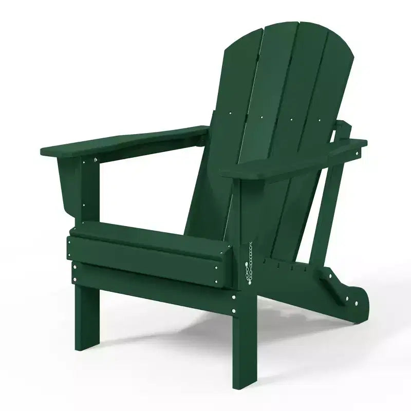 WestinTrends Malibu HDPE Outdoor Folding Poly Adirondack Chair (Set of 8)
