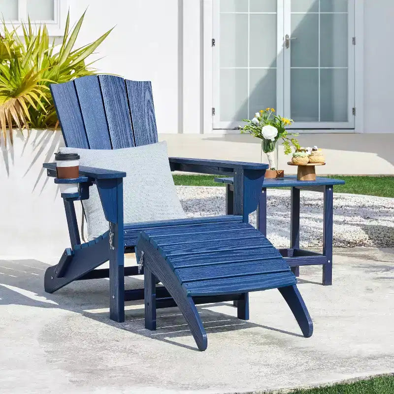 Yaheetech Ottoman Footrest for Adirondack Chair for Porch, Backyard, Lawn