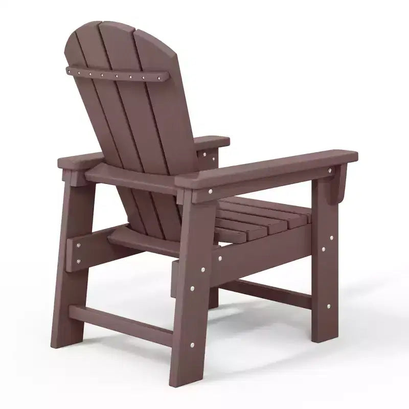 WestinTrends Malibu Kids Outdoor HDPE Adirondack Plastic Patio Chair