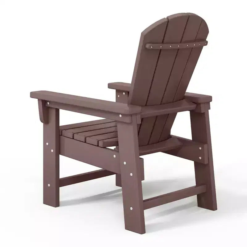 WestinTrends Malibu Kids Outdoor HDPE Adirondack Plastic Patio Chair