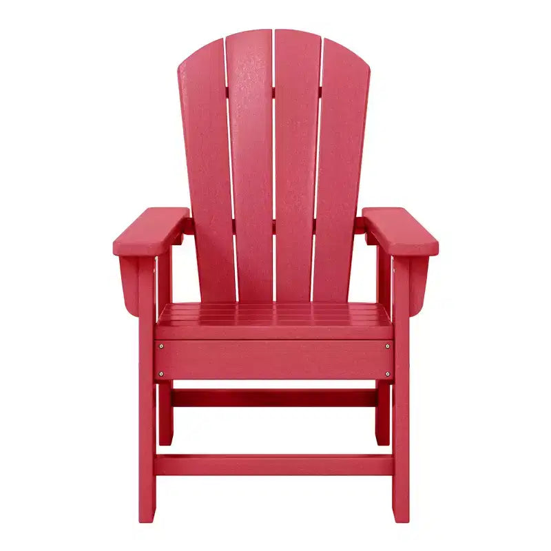 WestinTrends Malibu Kids Outdoor HDPE Adirondack Plastic Patio Chair