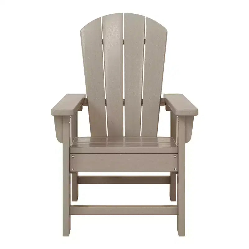 WestinTrends Malibu Kids Outdoor HDPE Adirondack Plastic Patio Chair