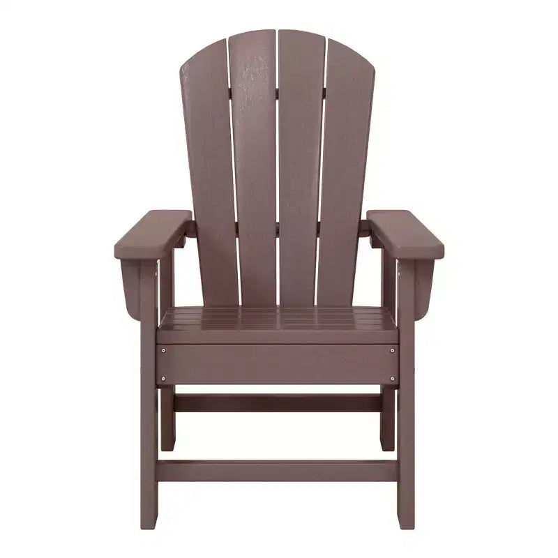 WestinTrends Malibu Chaises d'extérieur pour enfants Adirondack en plastique (Lot de 4)
