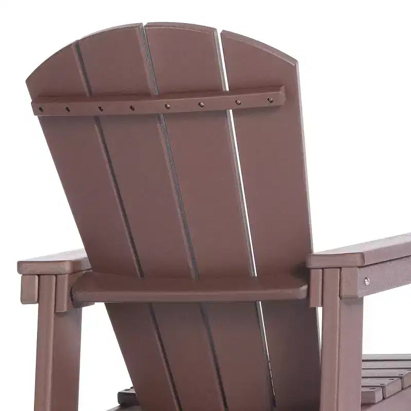 WestinTrends Malibu Chaises d'extérieur pour enfants Adirondack en plastique (Lot de 4)