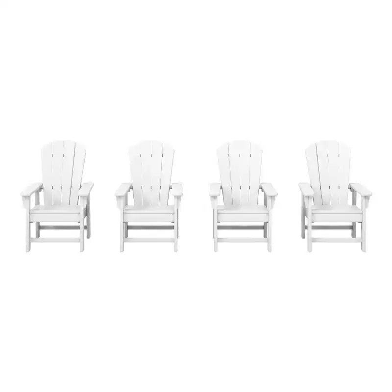 WestinTrends Malibu Kids Outdoor Adirondack Plastic Patio Chair (Set of 4)