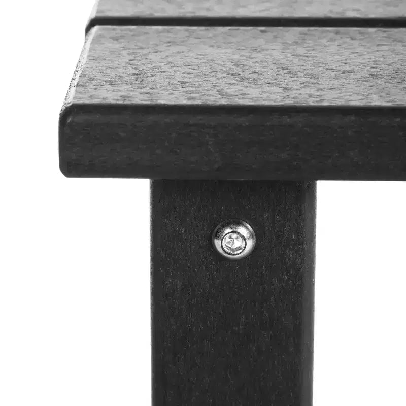 WestinTrends Malibu 2-Piece Kids Outdoor HDPE Adirondack Chair With Square Side Table Set