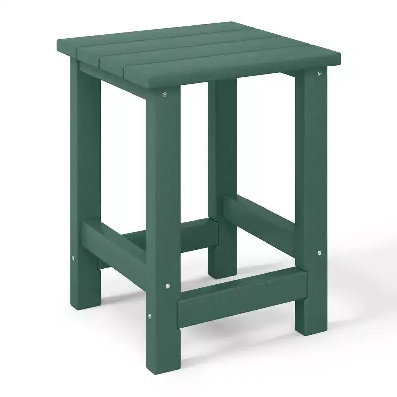 WestinTrends Malibu 2-Piece Kids Outdoor HDPE Adirondack Chair With Square Side Table Set