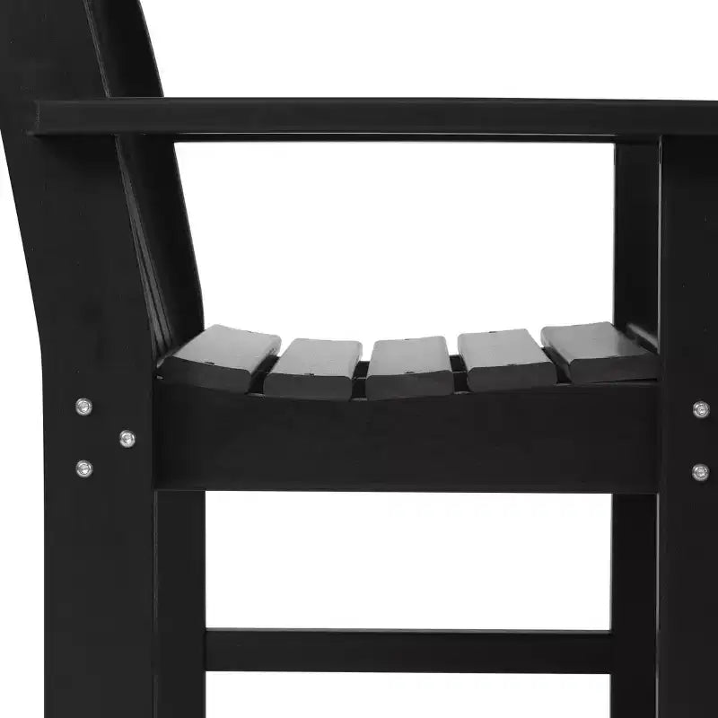 WestinTrends Malibu Outdoor Patio 3-Piece HDPE Adirondack Garden Chairs with Square Adirondack Side Table Set