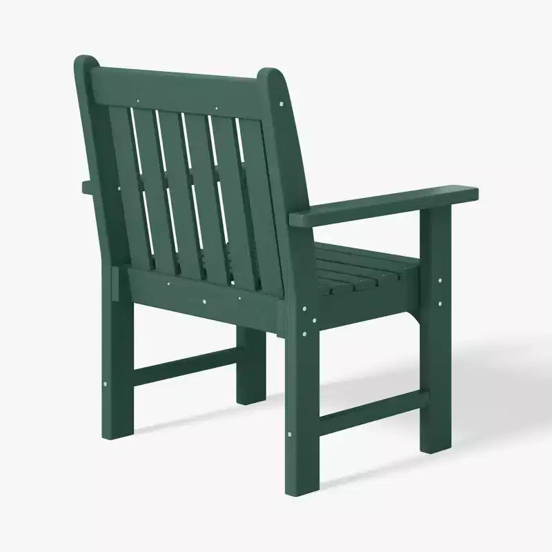 WestinTrends Malibu Outdoor Patio 3-Piece HDPE Adirondack Garden Chairs with Square Adirondack Side Table Set