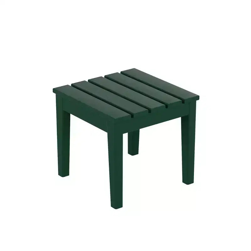 WestinTrends Malibu Outdoor Patio 3-Piece HDPE Adirondack Garden Chairs with Square Adirondack Side Table Set