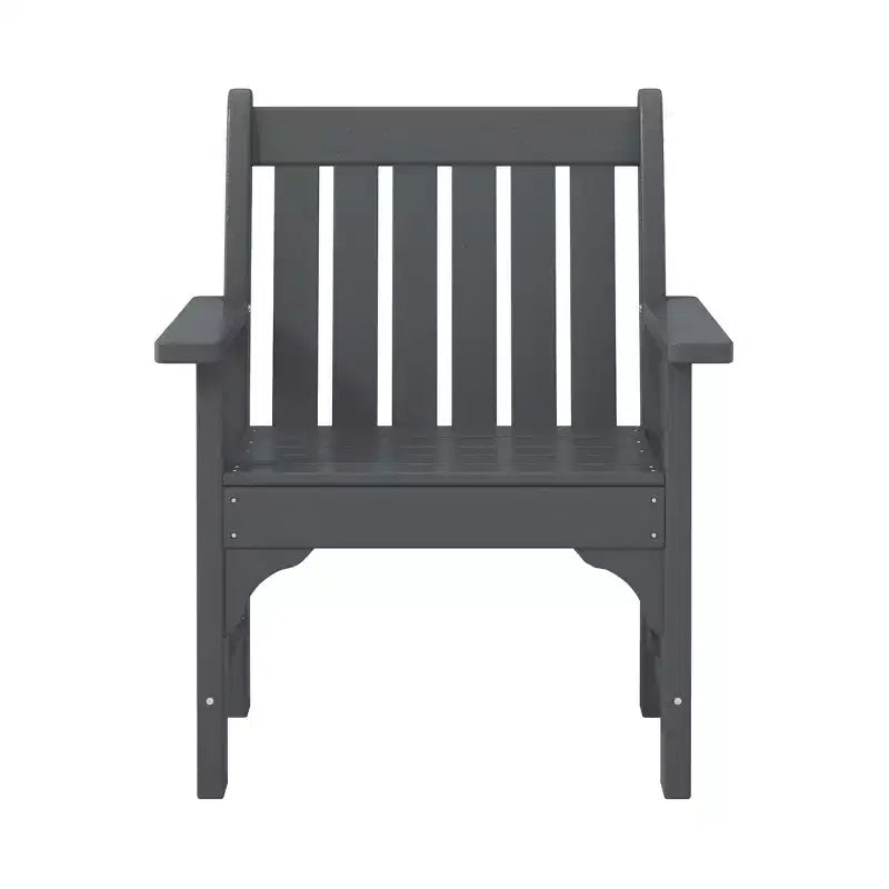 WestinTrends Malibu Outdoor Patio 3-Piece HDPE Adirondack Garden Chairs with Square Adirondack Side Table Set