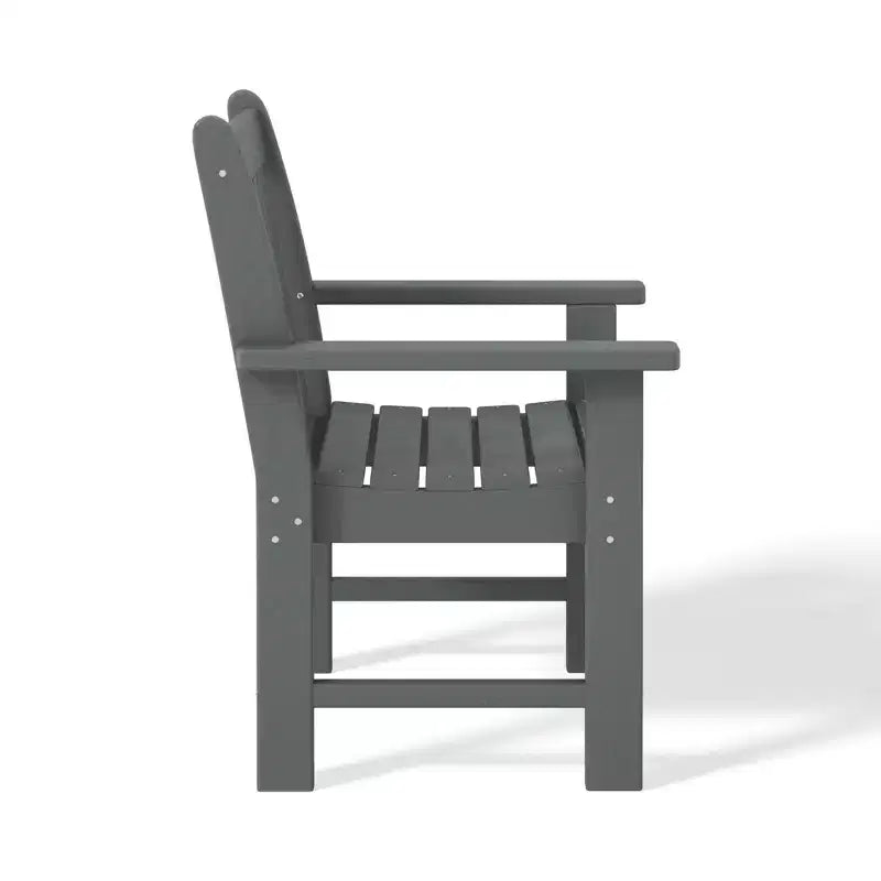 WestinTrends Malibu Outdoor Patio 3-Piece HDPE Adirondack Garden Chairs with Square Adirondack Side Table Set