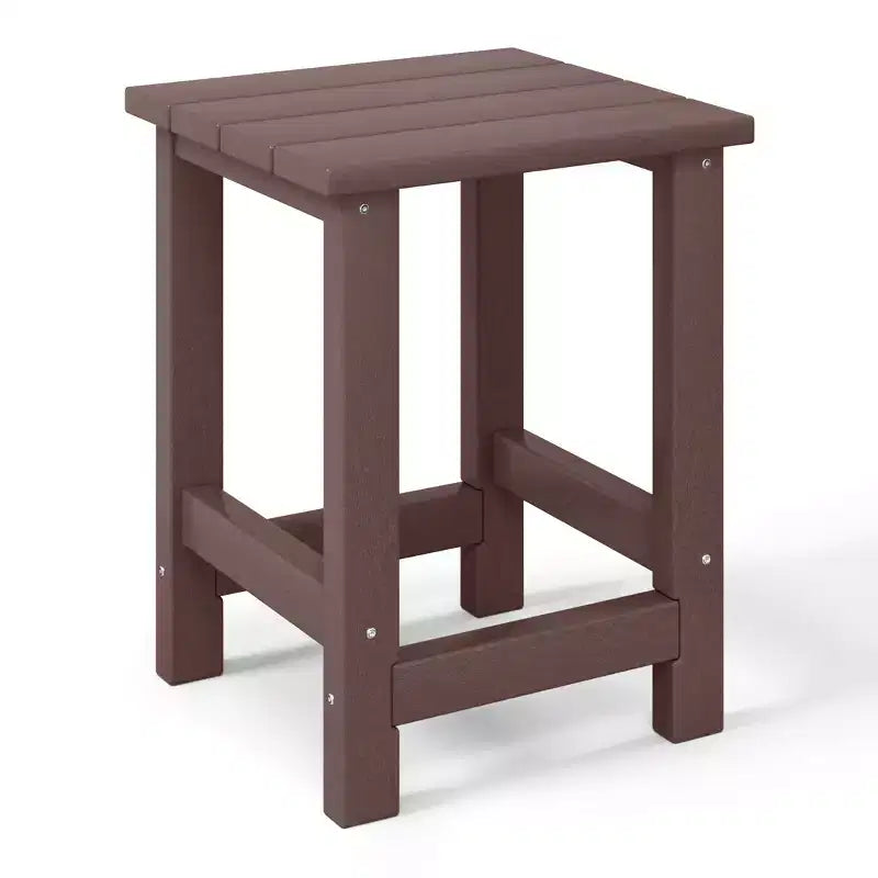 Table d'appoint carrée d'extérieur pour enfants WestinTrends Malibu en PEHD, style Adirondack