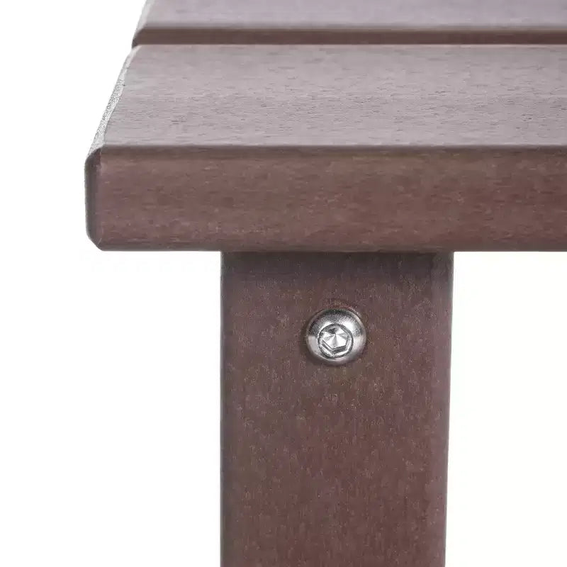 Table d'appoint carrée d'extérieur pour enfants WestinTrends Malibu en PEHD, style Adirondack