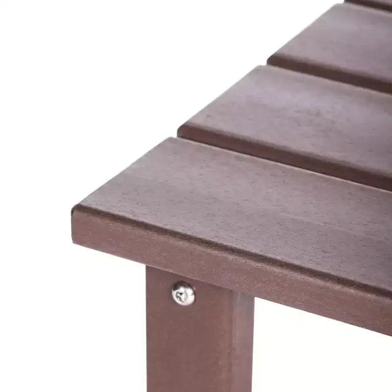 Table d'appoint carrée d'extérieur pour enfants WestinTrends Malibu en PEHD, style Adirondack