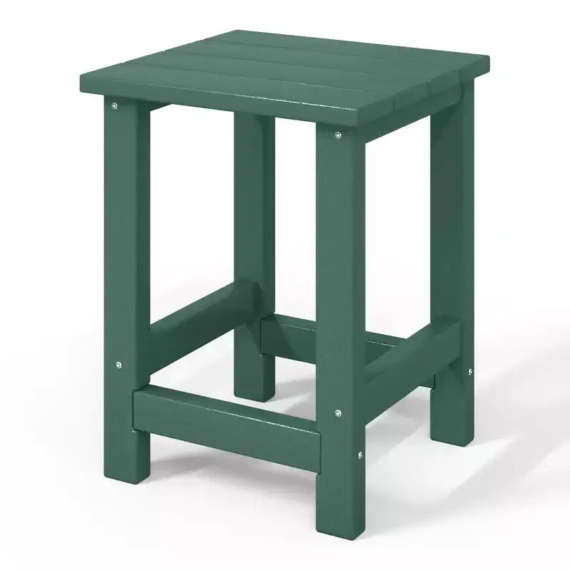 Table d'appoint carrée d'extérieur pour enfants WestinTrends Malibu en PEHD, style Adirondack