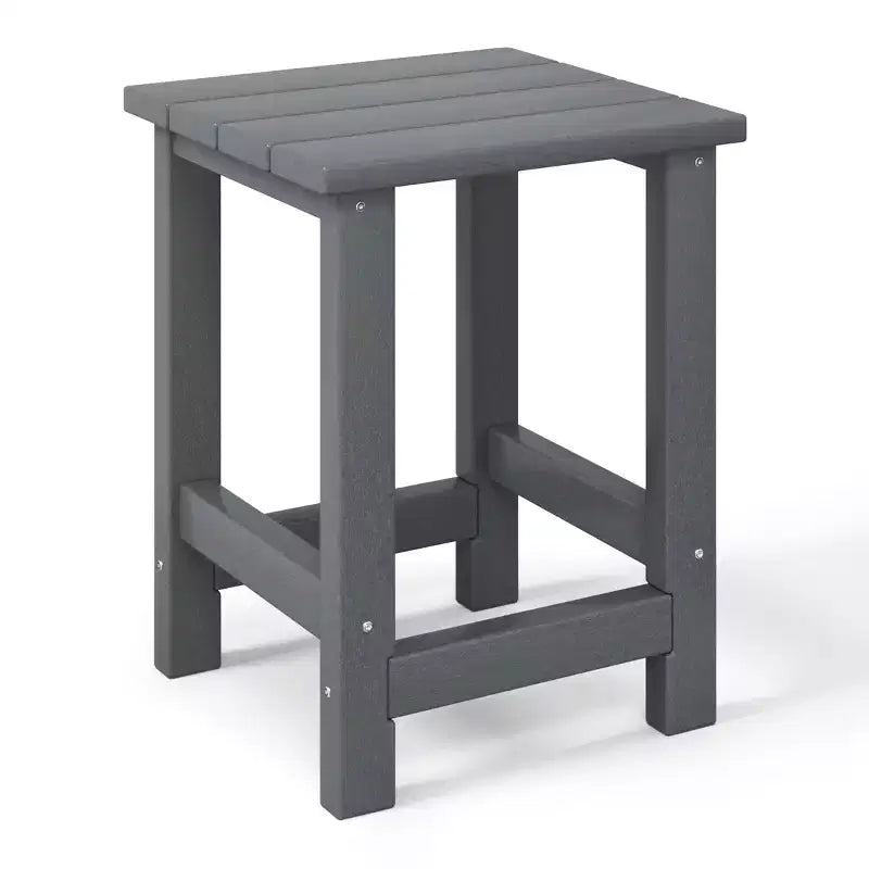 Table d'appoint carrée d'extérieur pour enfants WestinTrends Malibu en PEHD, style Adirondack