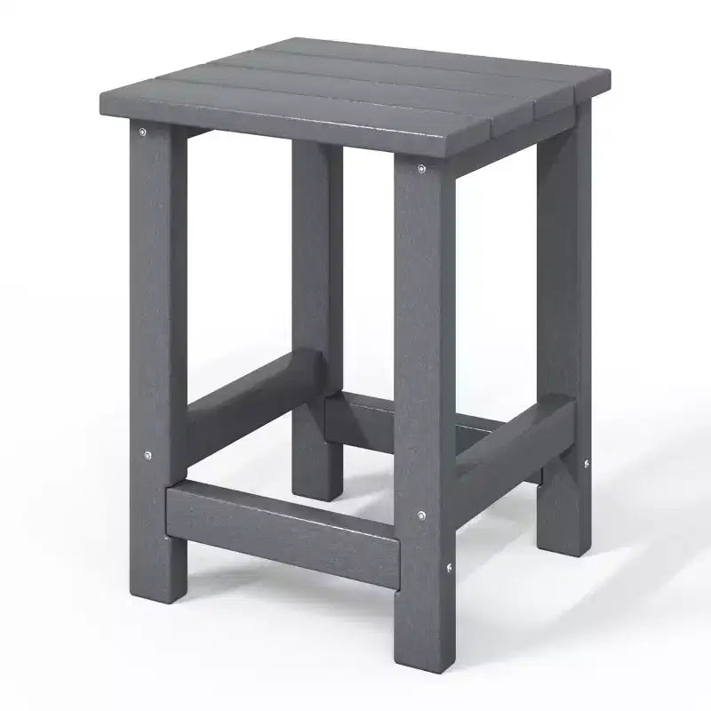 Table d'appoint carrée d'extérieur pour enfants WestinTrends Malibu en PEHD, style Adirondack