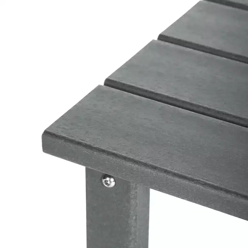 Table d'appoint carrée d'extérieur pour enfants WestinTrends Malibu en PEHD, style Adirondack