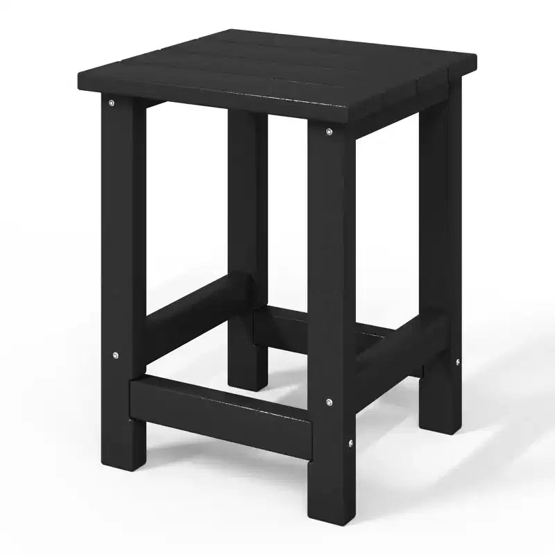 Table d'appoint carrée d'extérieur pour enfants WestinTrends Malibu en PEHD, style Adirondack