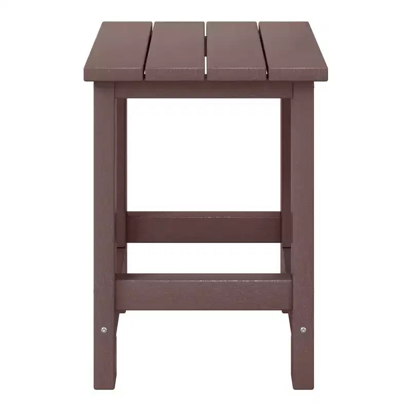 WestinTrends Malibu Kids Outdoor Patio Furniture HDPE Adirondack Square Side Table