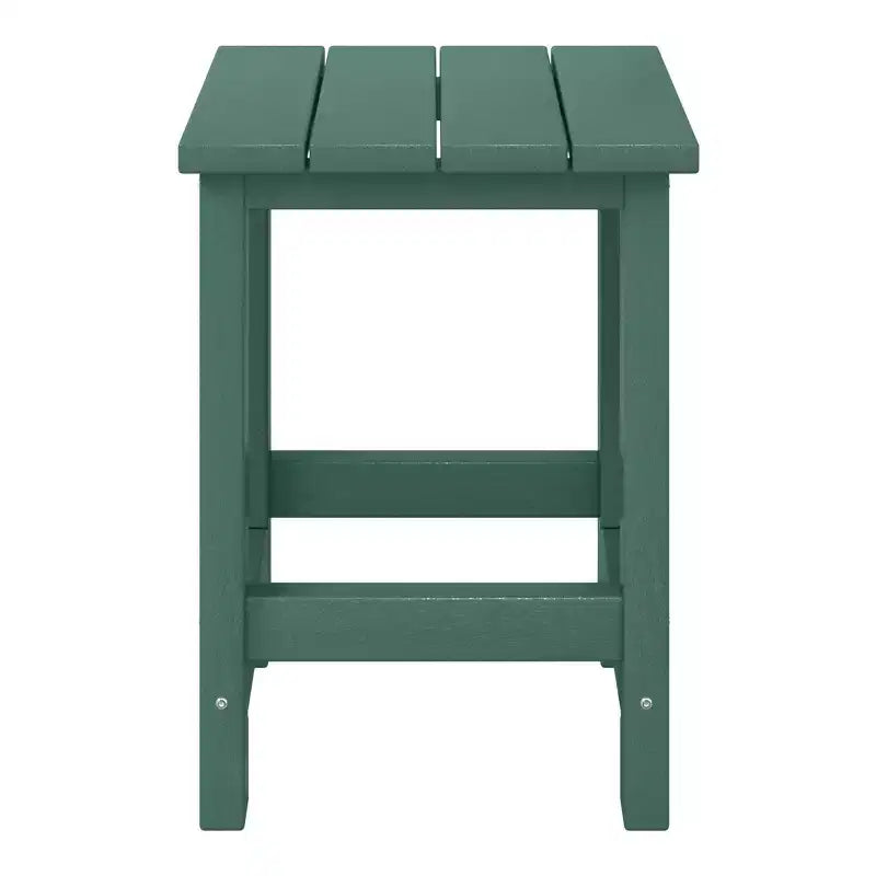 WestinTrends Malibu Kids Outdoor Patio Furniture HDPE Adirondack Square Side Table