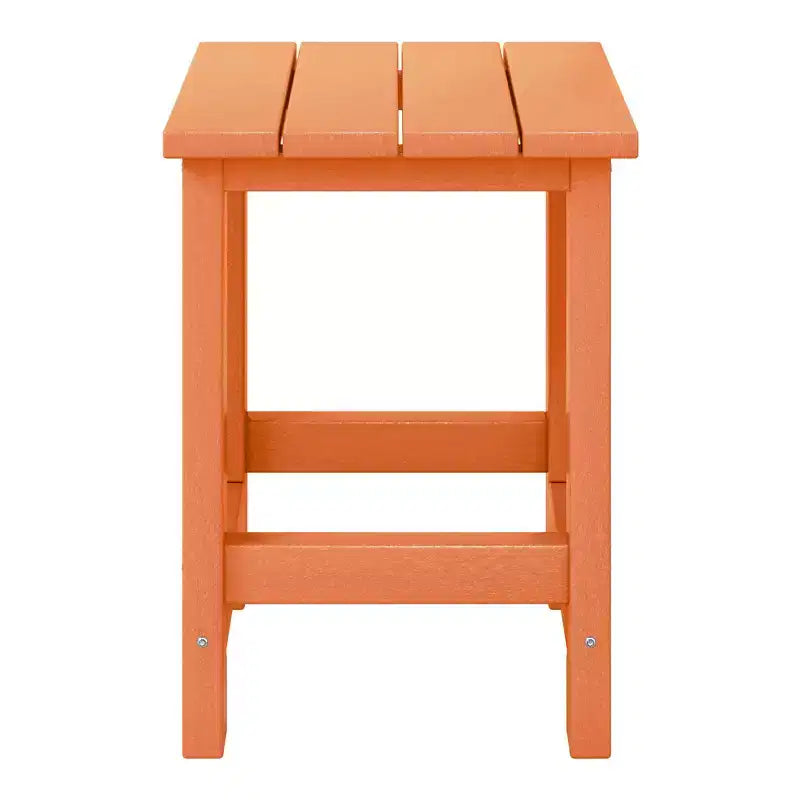 WestinTrends Malibu Kids Outdoor Patio Furniture HDPE Adirondack Square Side Table