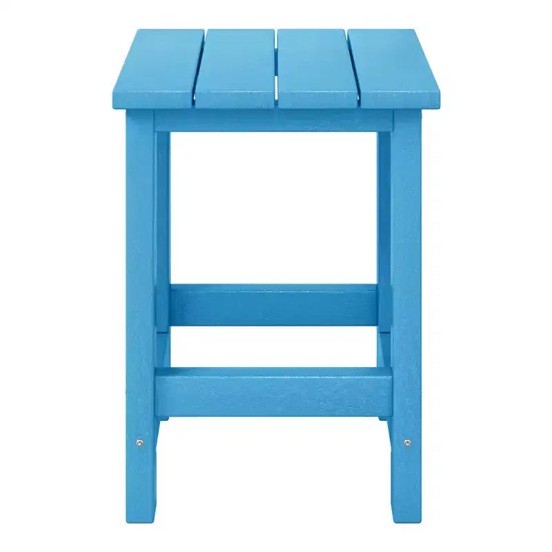 WestinTrends Malibu Kids Outdoor Patio Furniture HDPE Adirondack Square Side Table