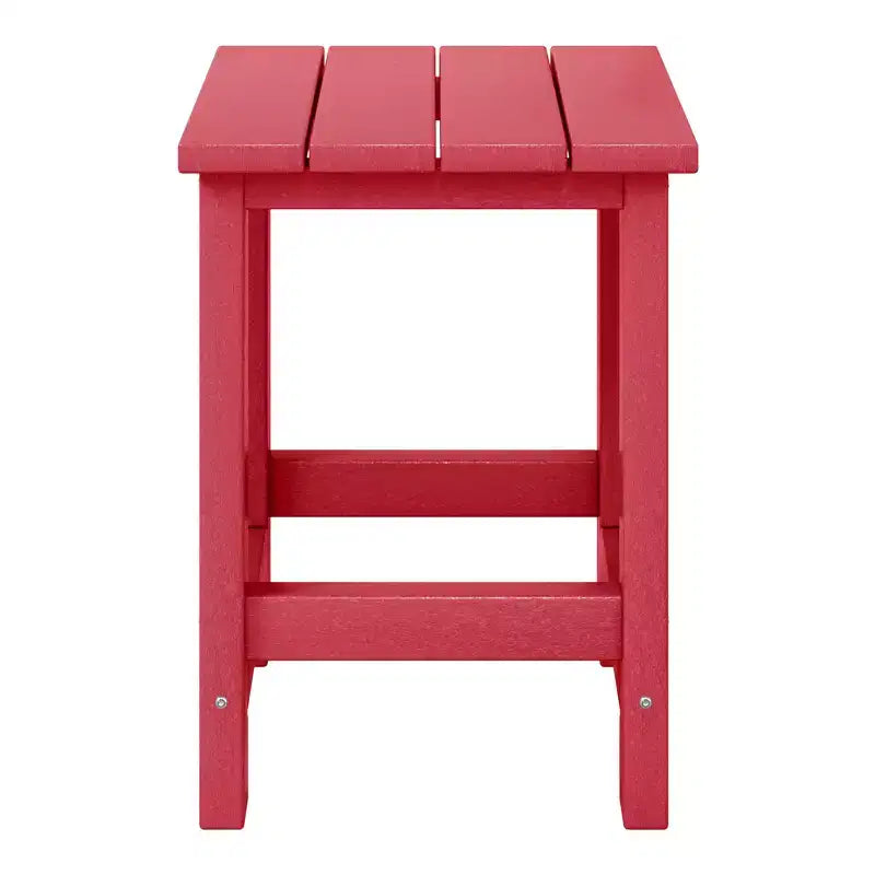 WestinTrends Malibu Kids Outdoor Patio Furniture HDPE Adirondack Square Side Table