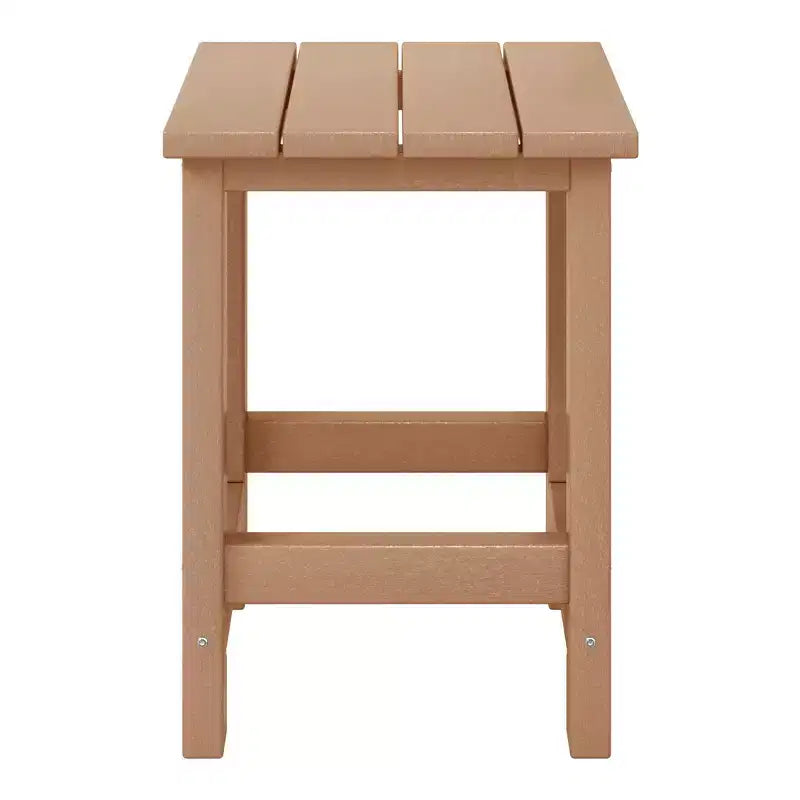 WestinTrends Malibu Kids Outdoor Patio Furniture HDPE Adirondack Square Side Table