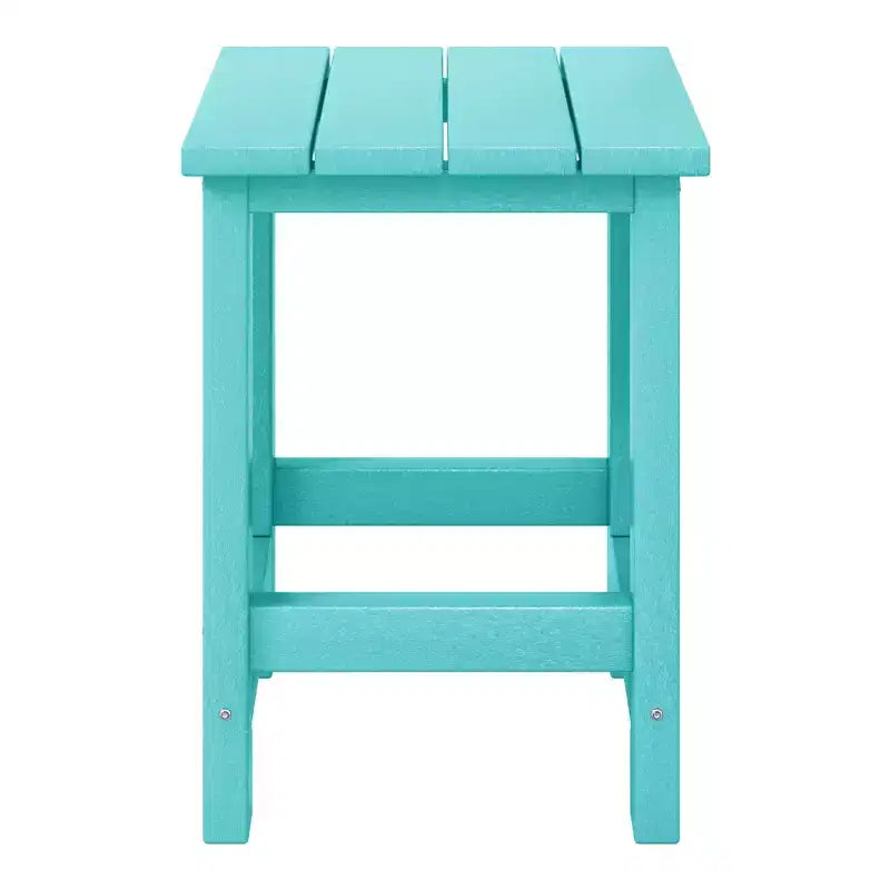 WestinTrends Malibu Kids Outdoor Patio Furniture HDPE Adirondack Square Side Table