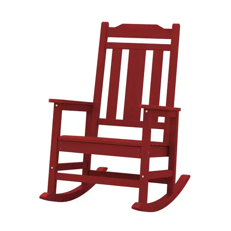 Hyleory HDPE Modern Resin Rocking Chair, Extra Wide Outdoor Adirondack Chair
