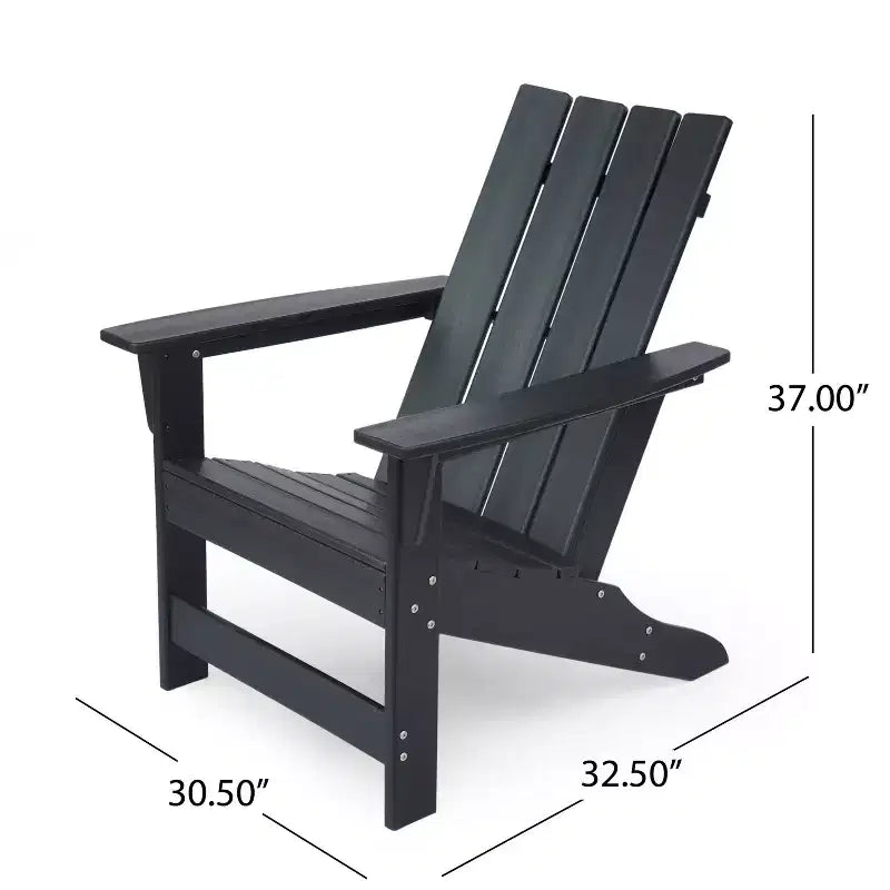 GDFStudio Panagiota Outdoor Resin Deep Seating Adirondack Chair