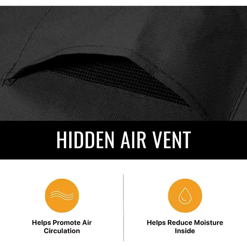 KHOMO GEAR Set of 2 Adirondack Patio Chair Covers  Black, Durable, Weatherproof, UV Resistant, Protection from Rain & Dust