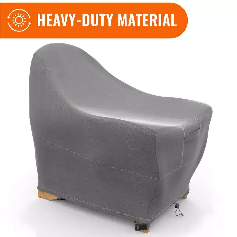 KHOMO GEAR Premium Adirondack Patio Chair Cover  Brown, Durable, Weatherproof, UV Resistant, Protection from Rain & Dust