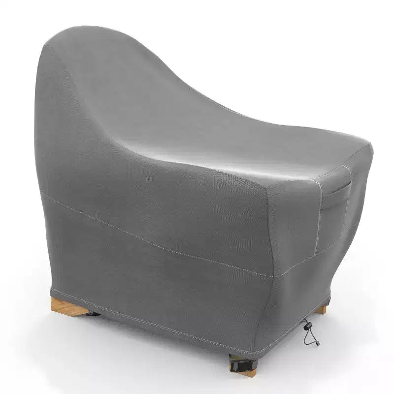 KHOMO GEAR Premium Adirondack Patio Chair Cover  Grey, Durable, Weatherproof, UV Resistant, Protection from Rain & Dust